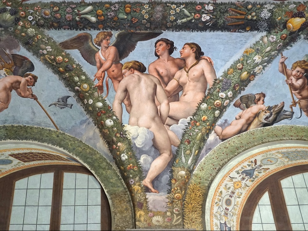 1518 Raphael et atelier La_loggia_d'Amour_et_de_Psyché Villa_Farnesina Rome
