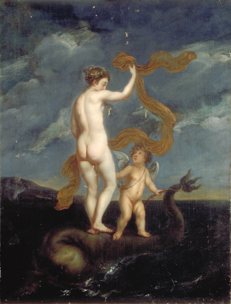 1640-65 Carel_van_Savoyen_(attr.) Venus_and_Adonis_on_a_dolphin Musee des BA Bordeaux