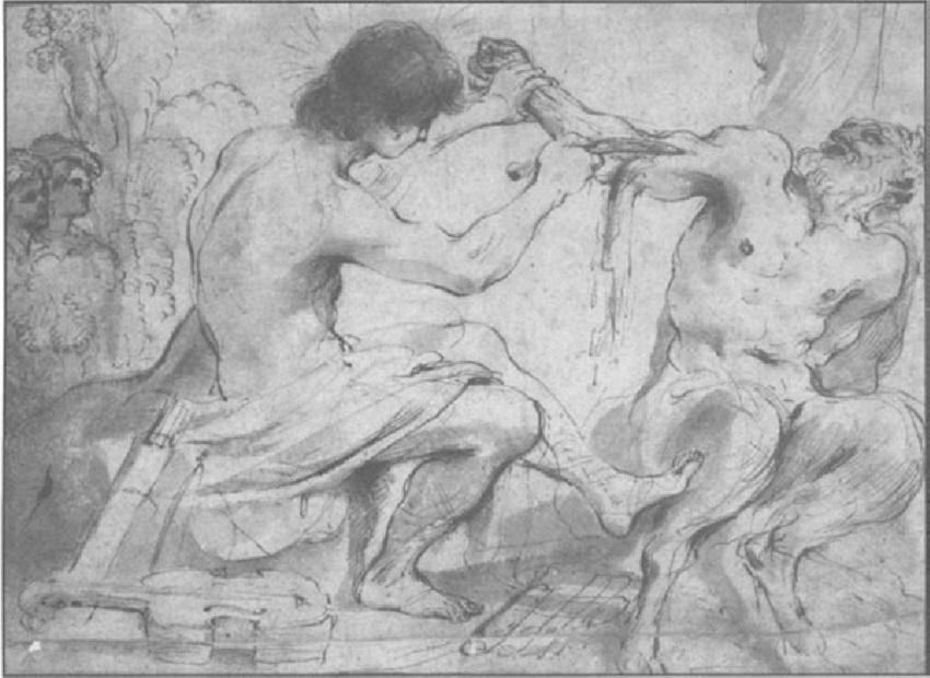 Guercino-Apollo-Flaying-Marsyas-Drawing-Biblioteca-Ambrosiana-Milan