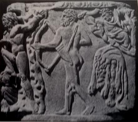 Hercule Petit cote droit du sarcophage de Promethee musee du Capitole
