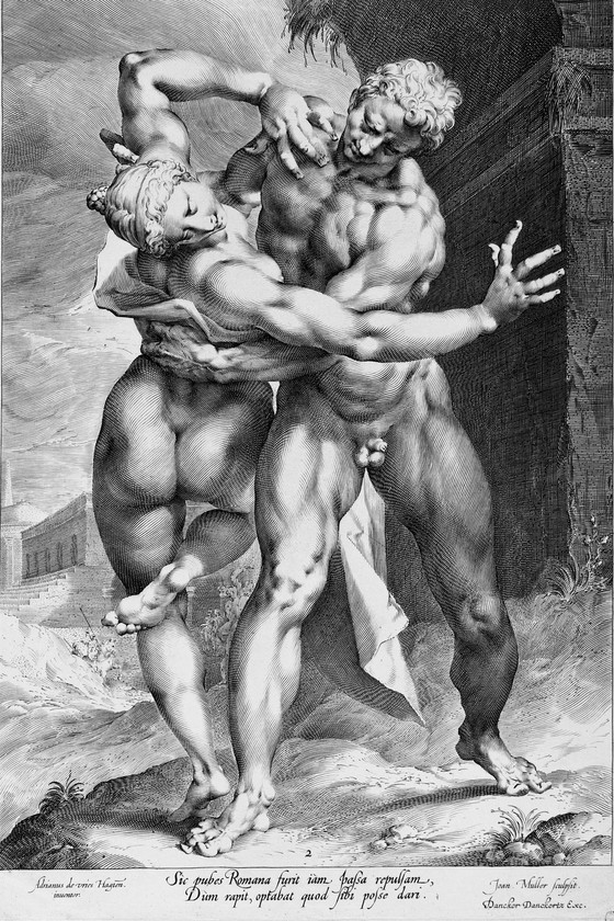 Jan Harmensz. Muller Abduction of a Sabine Woman LACMA