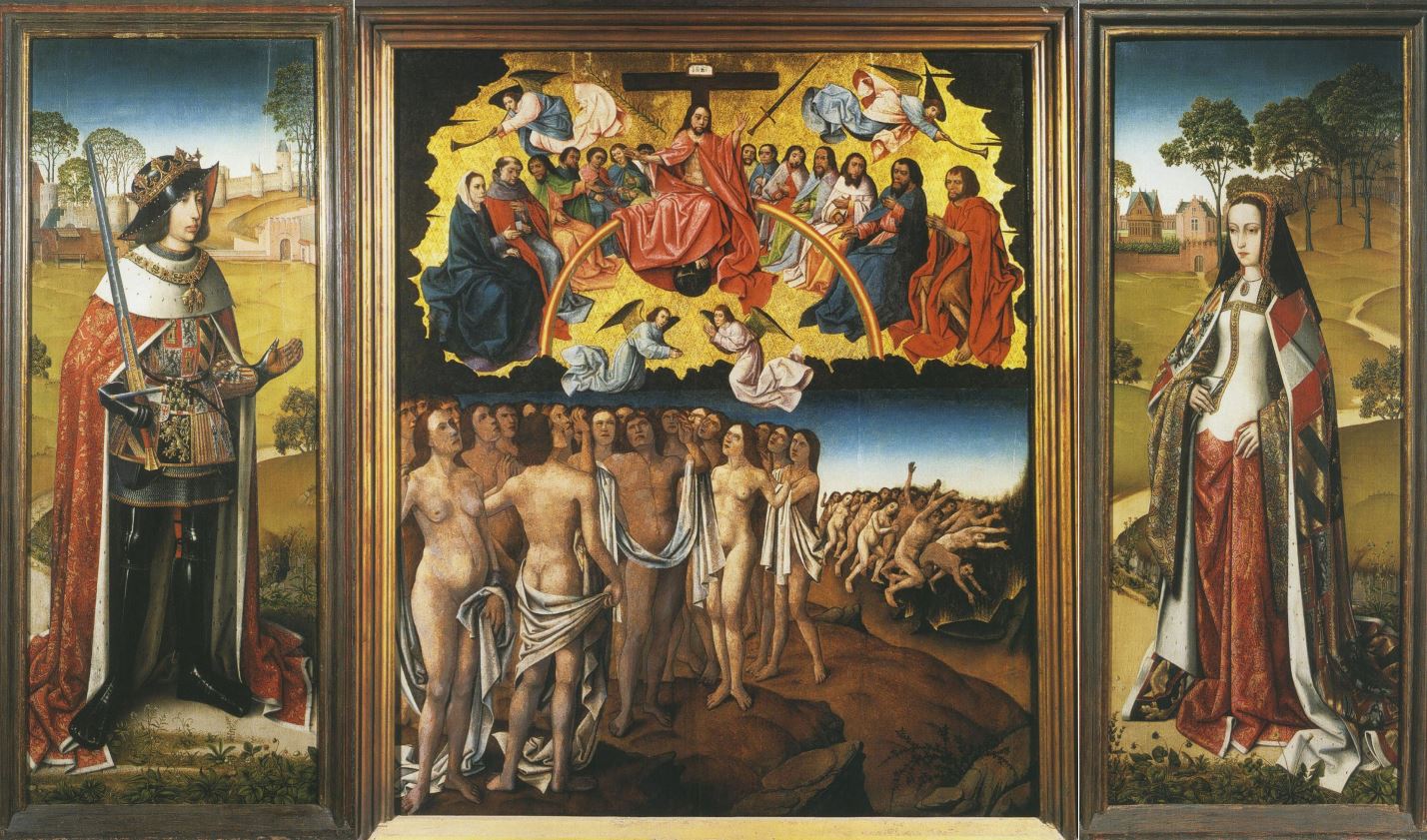 Maître de la Vie de Joseph 1506-07 Last_Judgement_(Zierikzee_triptych) Philippe le Beau Jeanne la Folle MR Beaux-Arts de Bruxelles