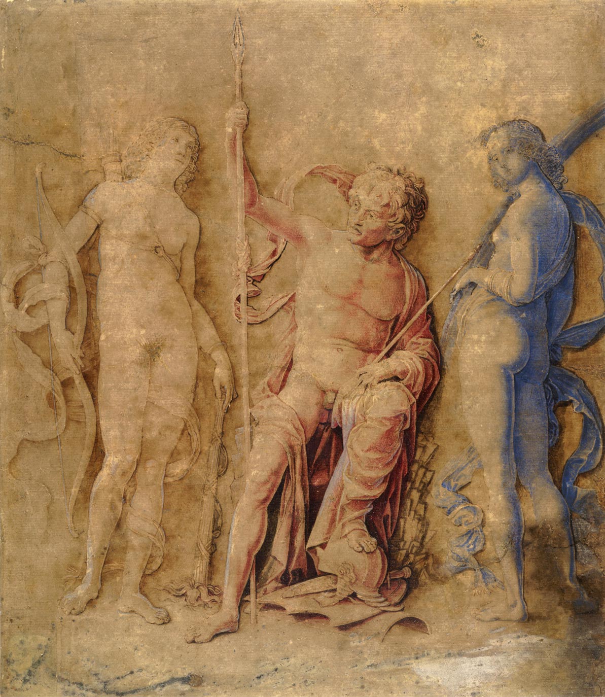 Mantegna 1495-1500 Diane Mars Iris (ca) London, British Museum.
