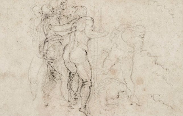 Michelangelo,_studio_per_il_giudizio_universale,_musee_bonnat,_bayonne (C) RMN René-Gabriel Ojéda