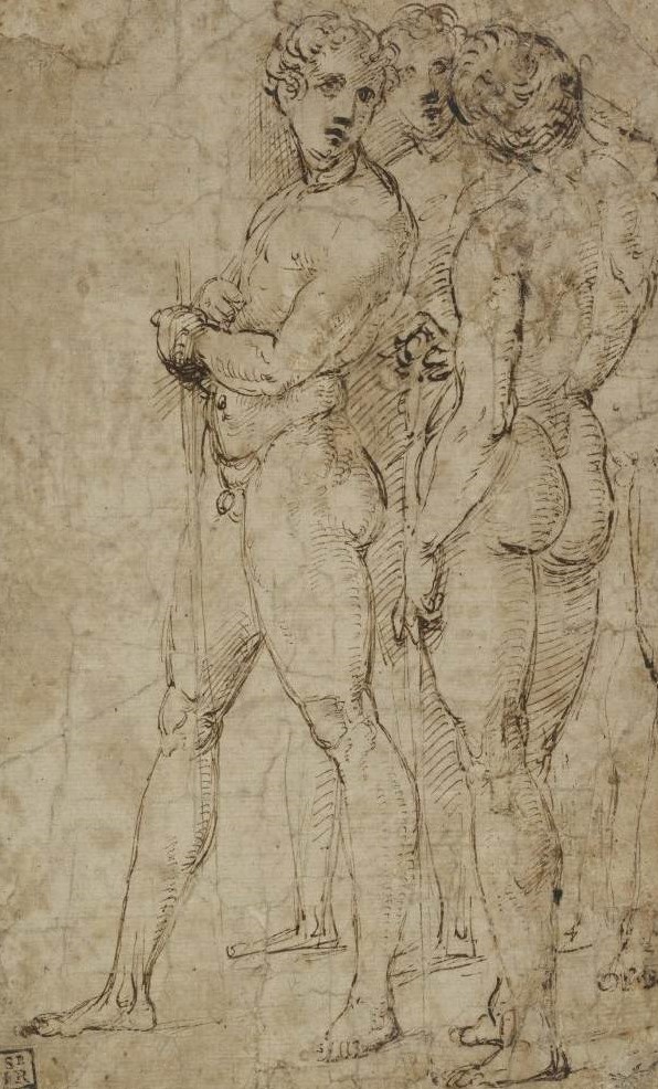 Raphael 1505-08 Three-Standing-Nude-Men British Museum, London
