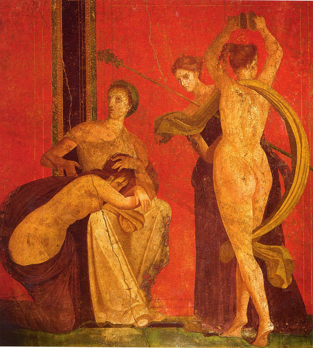 Roman_fresco_Villa_dei_Misteri_Pompeii_-paroi sud danseuse aux crotales