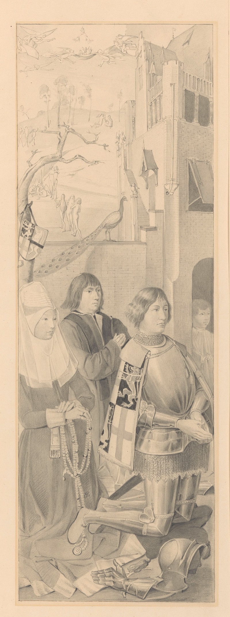 The Van Schoten triptych (copie XIXe) Rijksmuseum gauche