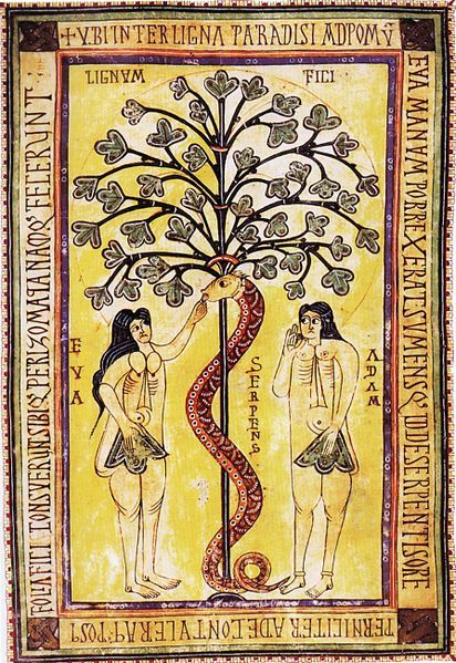 950 ca adam eve Codex Aemilianensis, ms d I. I. , f. 17