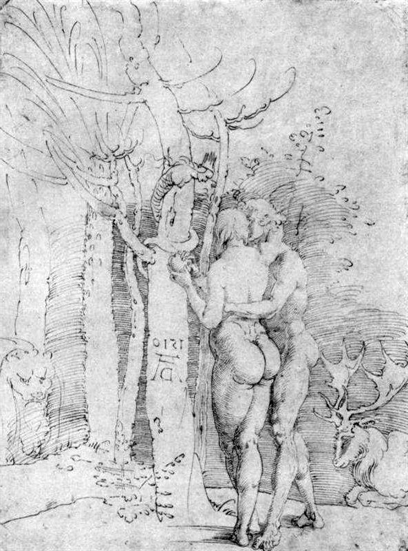 Adam Eve 1510 Durer adam-and-eve inverse