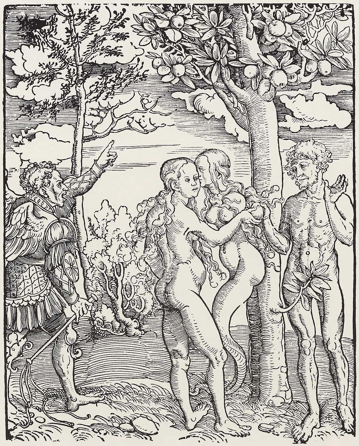 Adam Eve 1522-23 Cranach Sundenfall Albertina