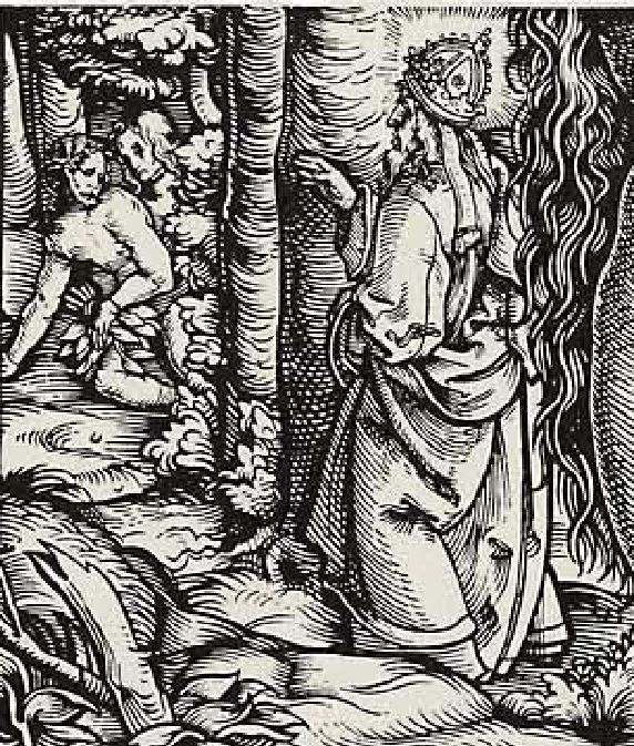 Adam Eve 1525 Hans Burgkmair l'ancien detail