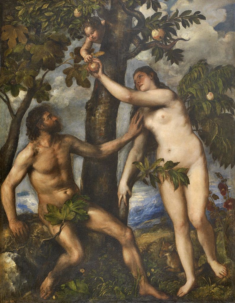 Adam et Eve Titien 1550 Prado