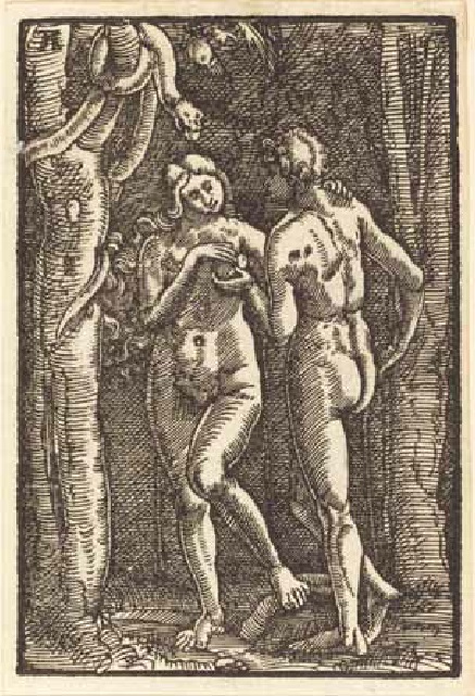 Altdorfer 1513 ca Adam Eve Fall-of-Man NGA inverse