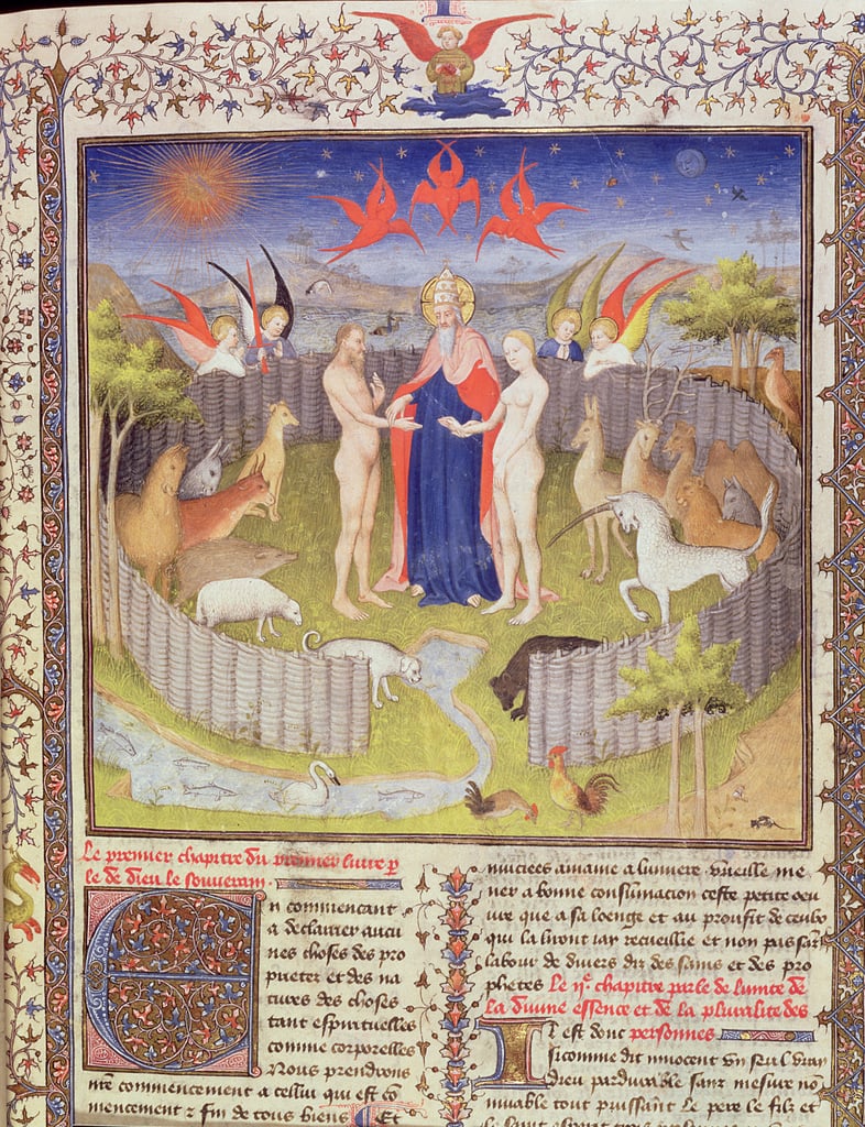Boucicaut_Master_-_Ms_251_f16r_The_marriage_of_Adam_and_Eve_from_Des_Proprietes_De_Choses_c1415