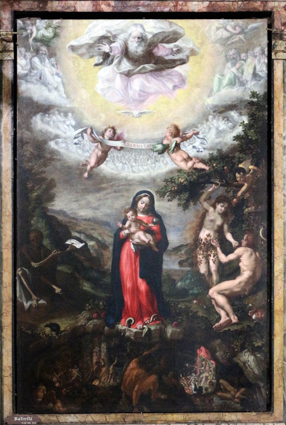 Christ aux limbes 1555-60 Immaculee Conception Marteen de Vos San Francisco a Ripa Rome