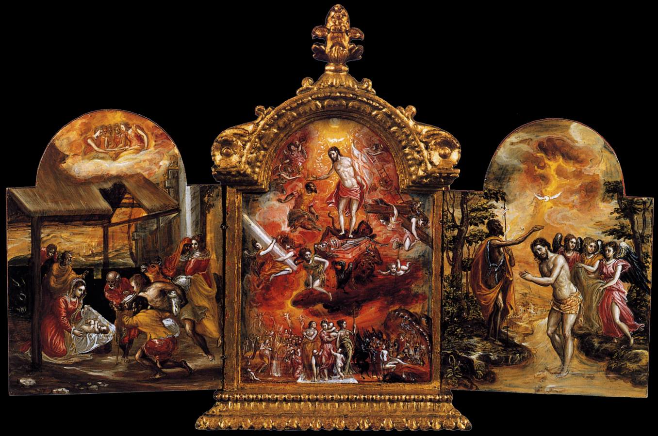 Greco attr 1568 The_Modena_Triptych