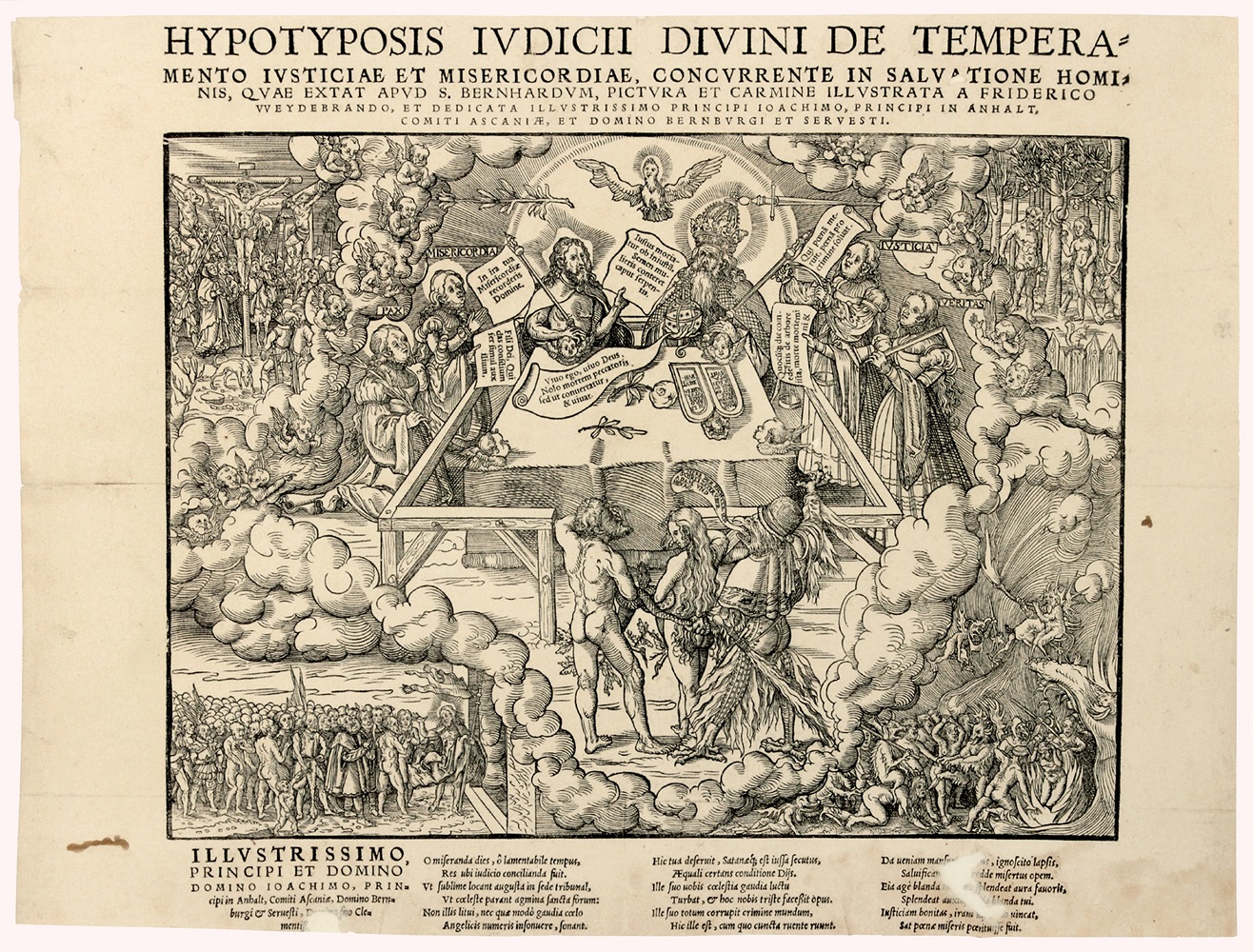 Jacob Lucius Der Alter 1556 Le pardon d'Adam et Ève selon l'enseignement de saint Bernard