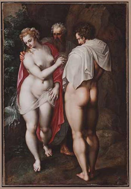 Jacob de Backer God the Father presents Eve to Adam 1575_99 coll part