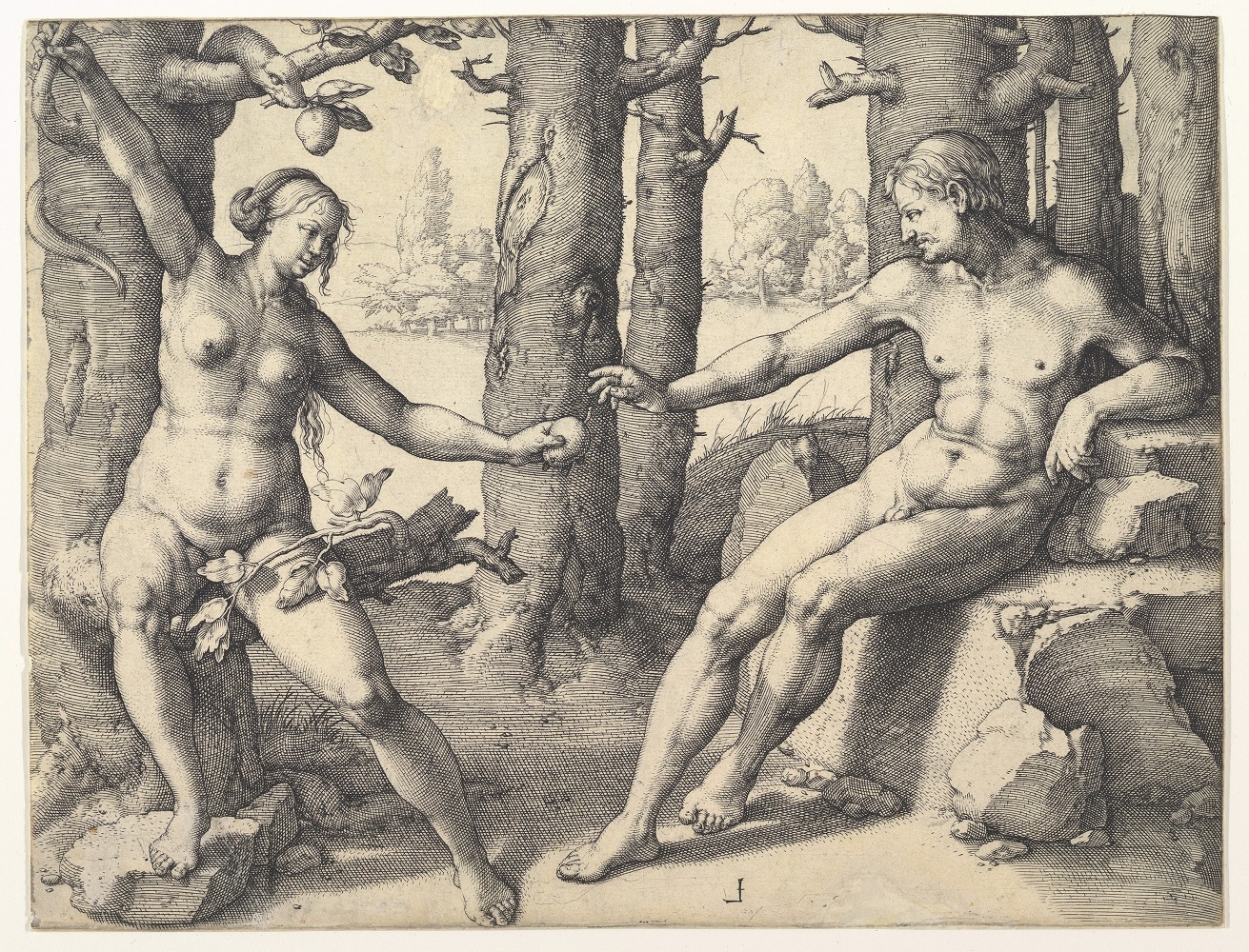 Lucas van Leyden 1530 Adam and Eve ca MET