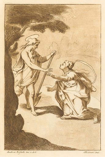 Noli me tangere Stefano Mulinari 1774 d'apres un tableau d'Andra Boscoli Slovenská národná galéria