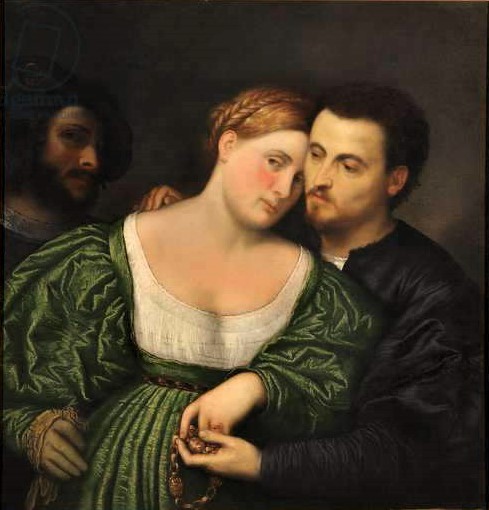 Paris Bordone, 1515-30, Les amoureux, Brera, Milan