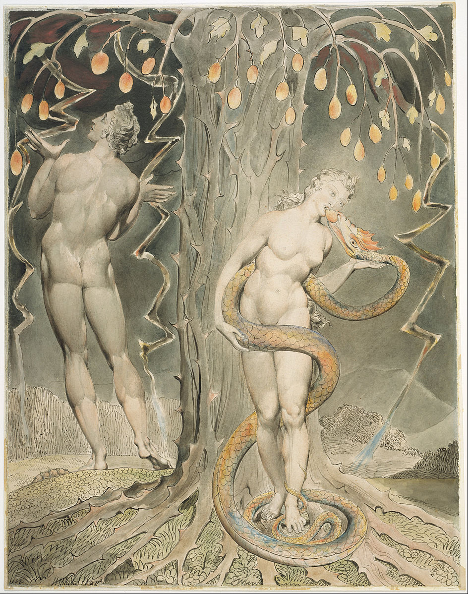William Blake 1807 Milton's Paradise Lost, The_Temptation_and_Fall_of_Eve