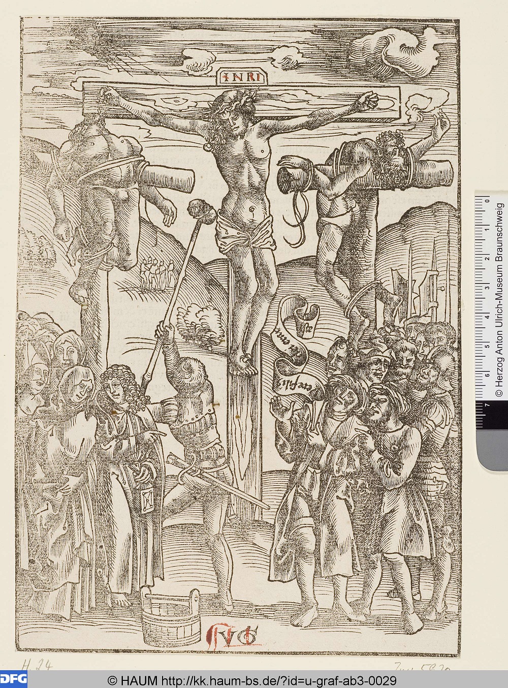 1506 Urs Graf bL'eponge au vinaigre Szenen der Passion Herzog Anton Ulrich nds.museum-digital.de