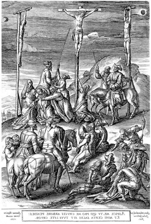 1586 Julius Goltzius gravure d'apres memling inverse