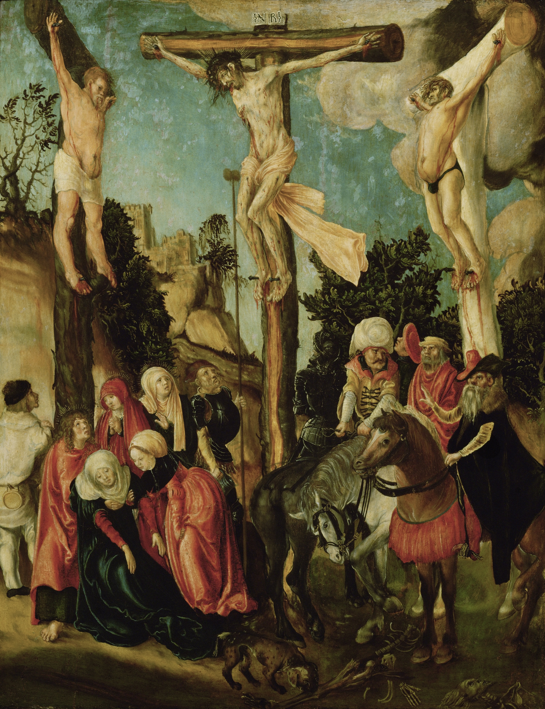 Lucas_Cranach_._-_Kreuzigung_Christi_1500-1501(Kunsthistorisches_Museum_Wien)