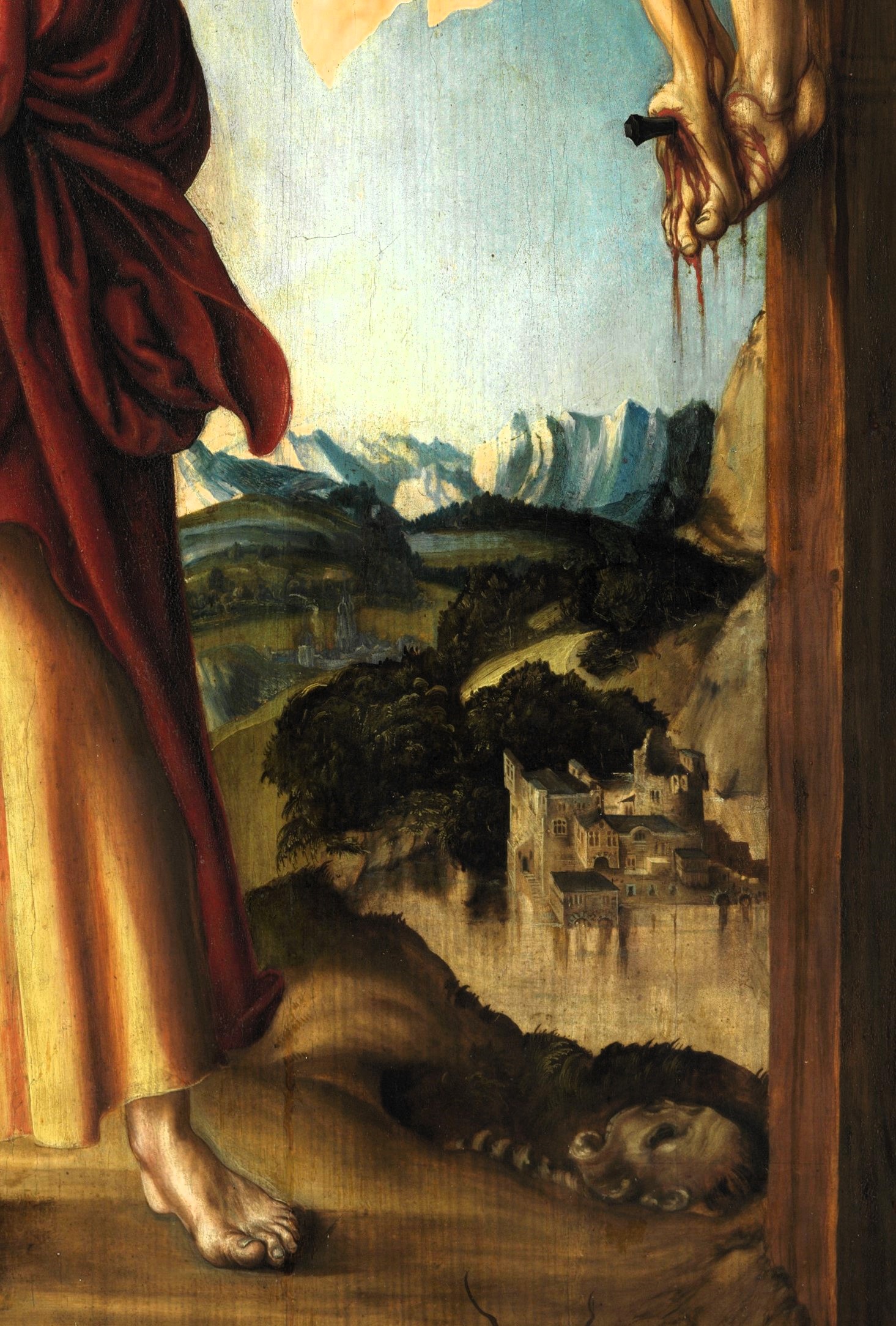 1503 cranach l.ancien. crucifixion.de.schleissheim Alte Pinakothek Munich sang