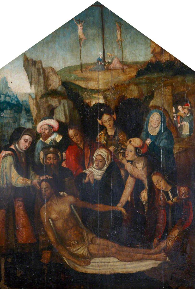 Engebrechtsz., Cornelius, c.1465-1527; The Entombment of Christ