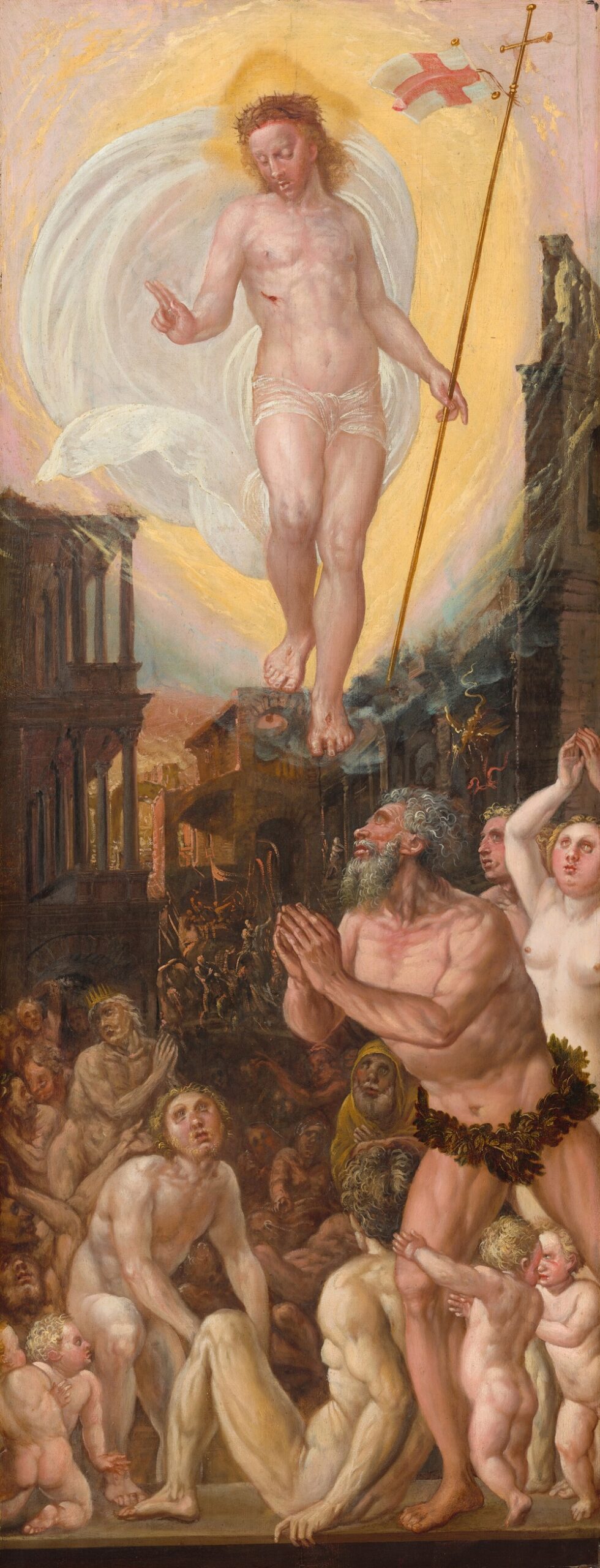 1550-75 Workshop_of_Hans_Mielich,_christ_in_limbo NGA