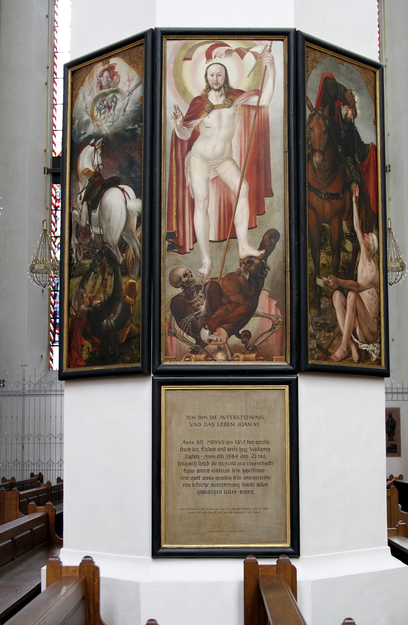 1550 Hans Mielich Epitaph fur Wolfgang Ligsalz Frauenkirche Munich Diôzesanmuseum, Freising
