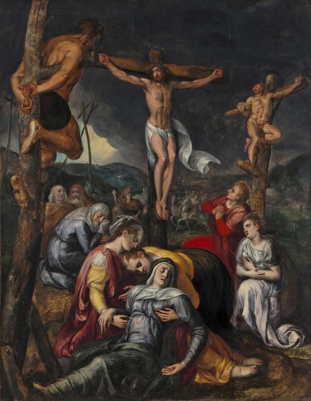 1560 ca Franz Floris, „Kreuzigung Christi“Museum Wiesbaden Photo Bernd Fickert.