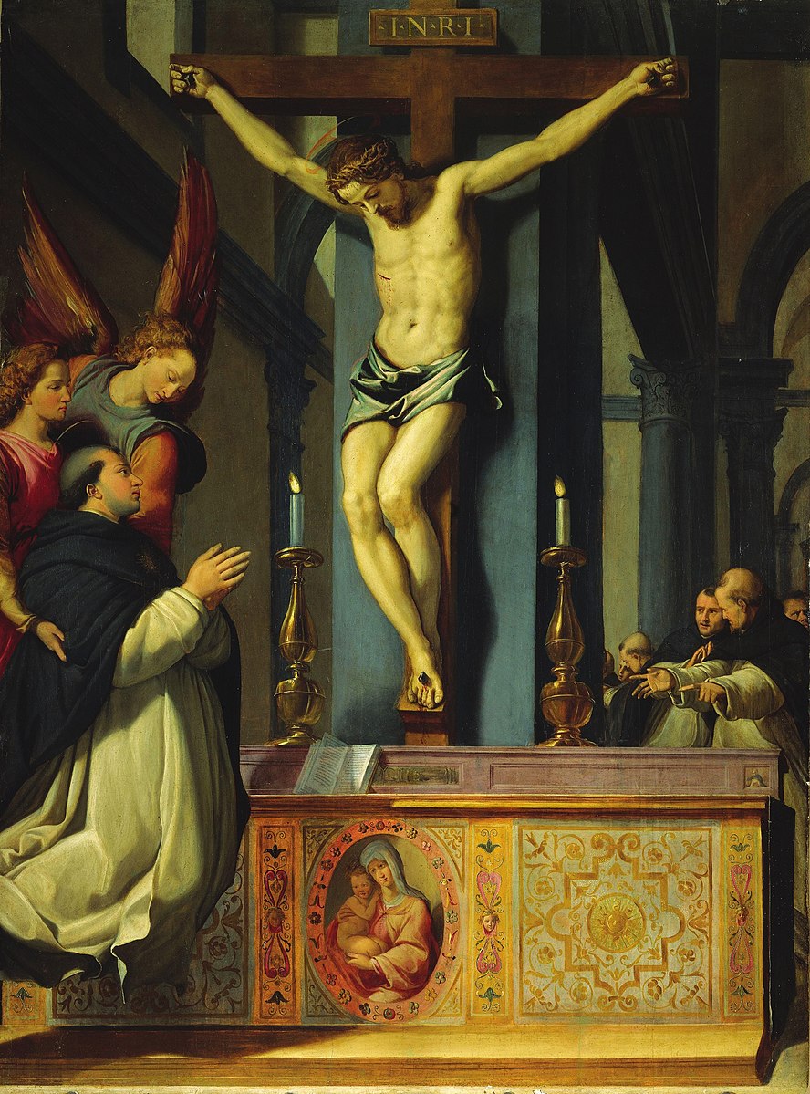 1573 Visione_di_san_Tommaso_d'Aquino_-_Santi_di_Tito Firenze, Cenacolo di San Salvi