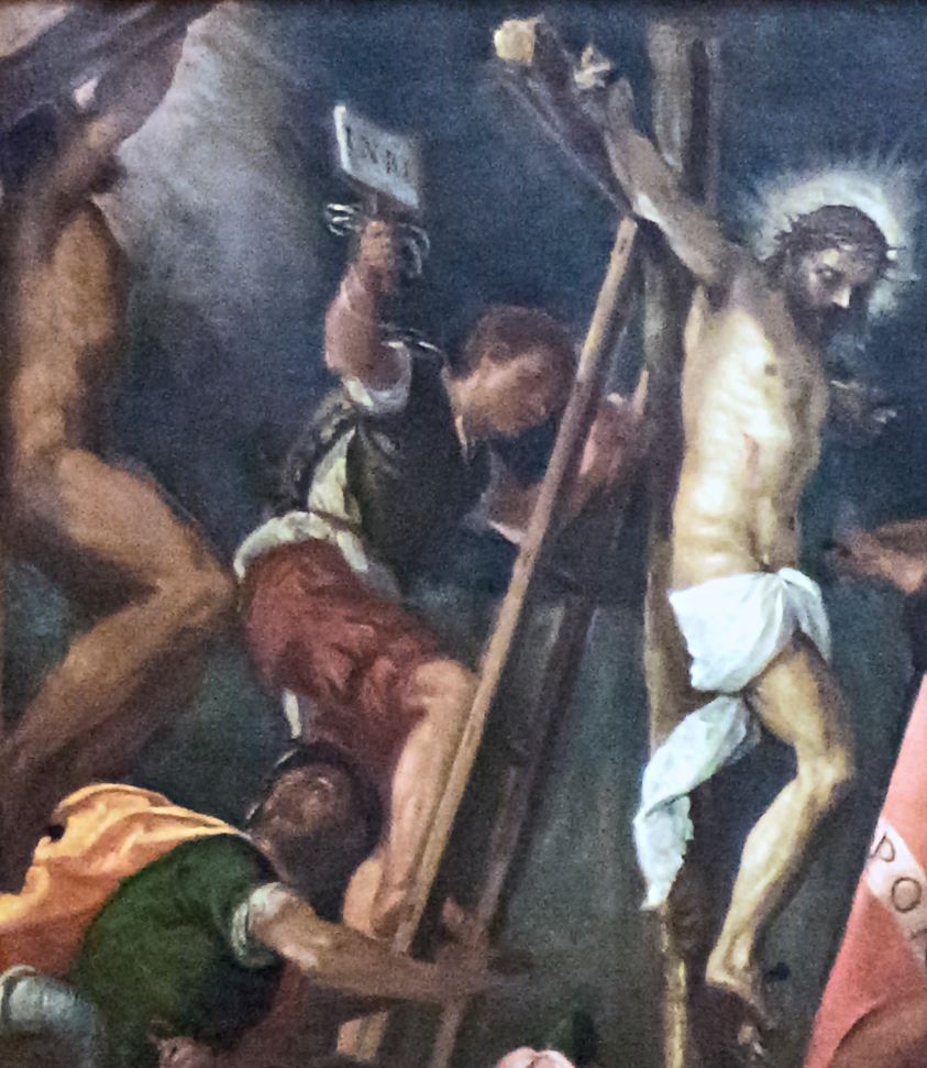 1575-80 Veronese (San Nicolo della Lattuga)_Crucifixion_-Accademia venise detail