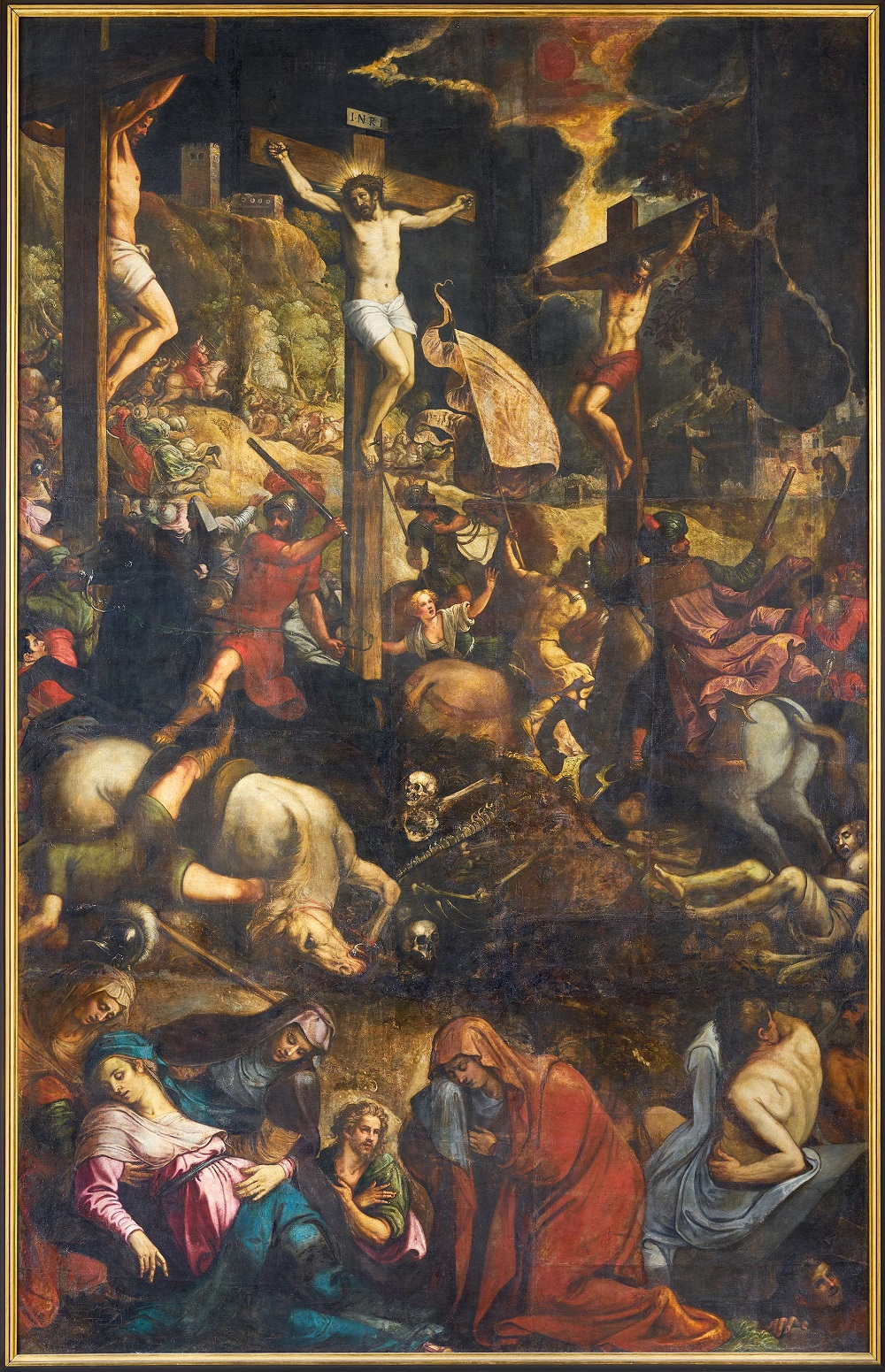 1585 ca TINTORETTO KREUZIGUNG-CHRISTI_Altarbild der Münchner Augustinerkirche alte pinacothek Munich No1512