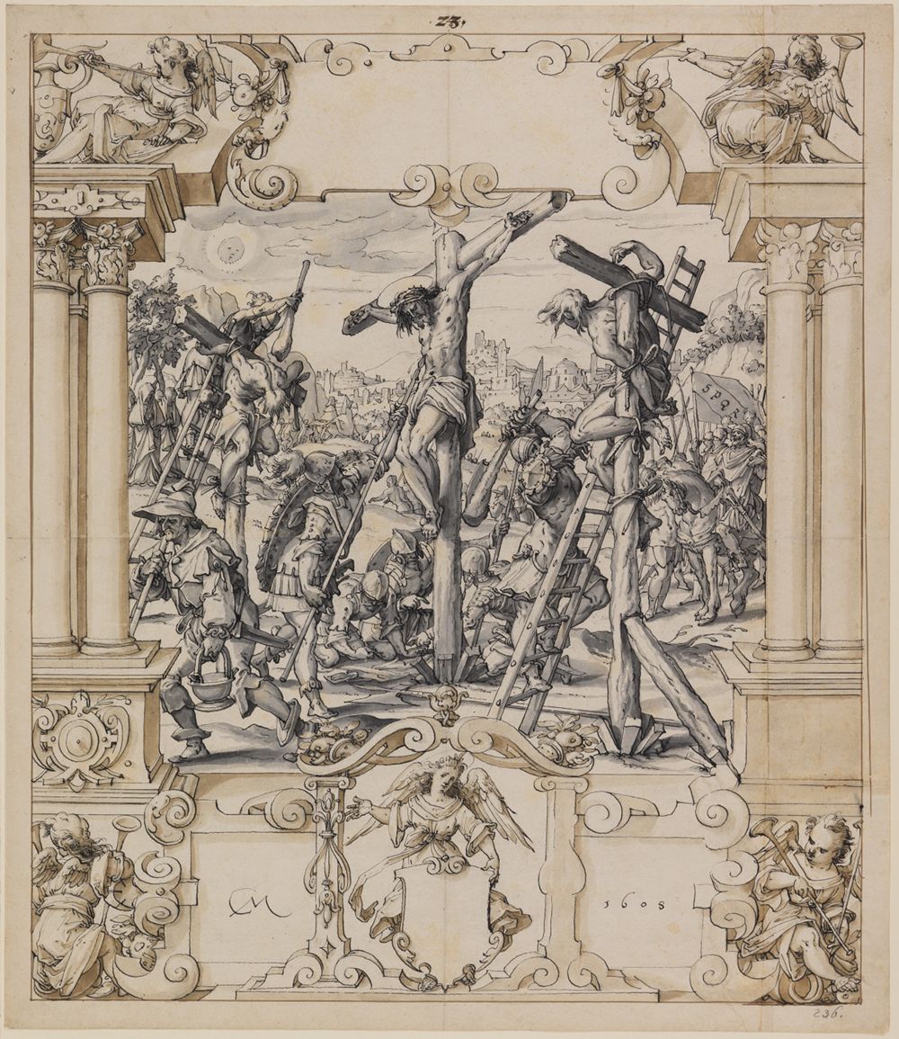 1608 Christoph Murer Projet de vitrail kunsthalle-karlsruhe