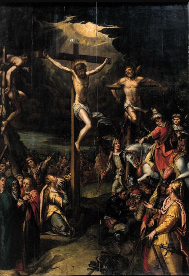 1620 ca Hans_I_Jordaens_-_Crucifixion_Coll part