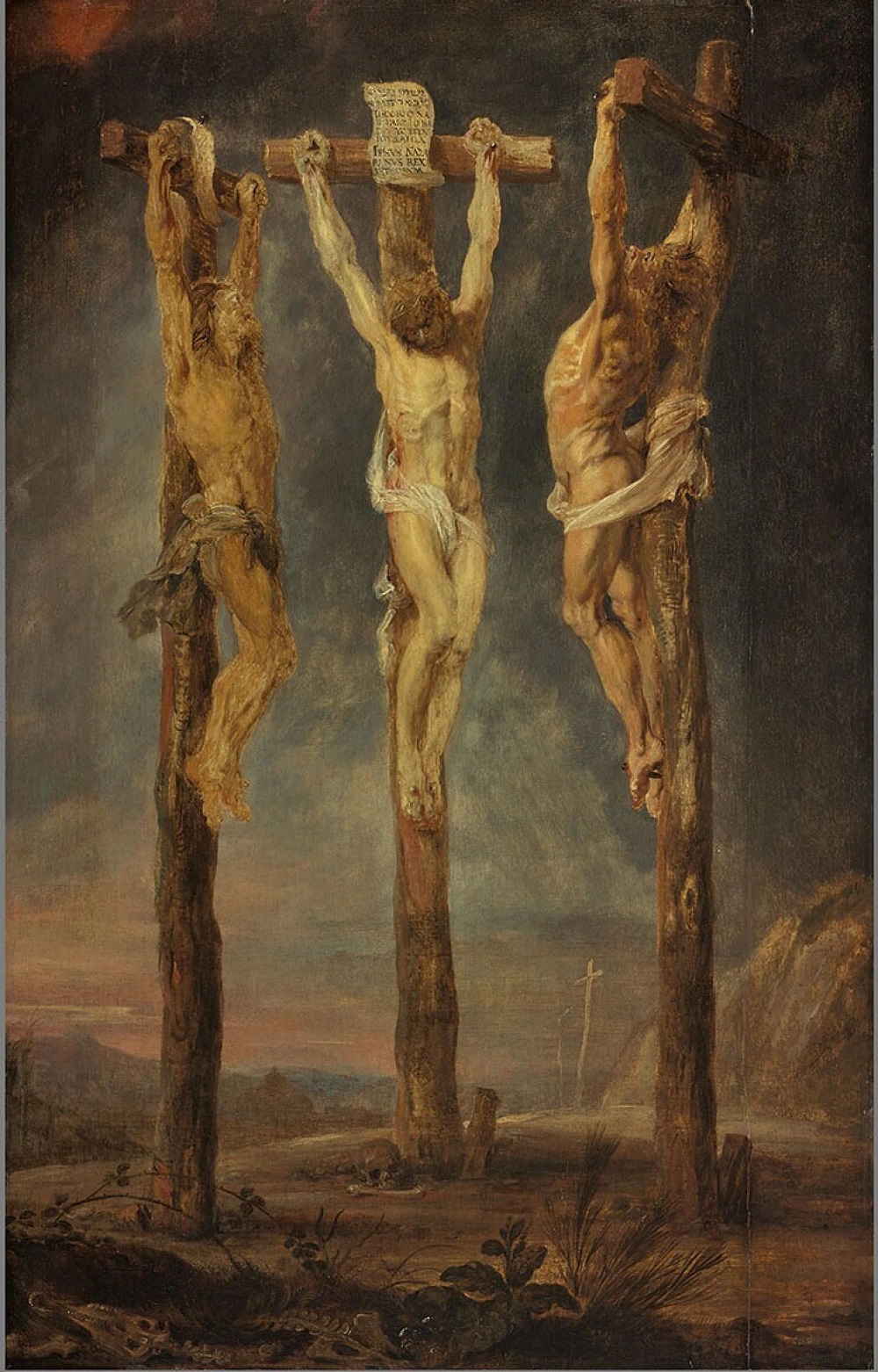 1620 ca Peter_Paul_Rubens_The_Three_Crosses Boymans van Beuningen Rotterdam