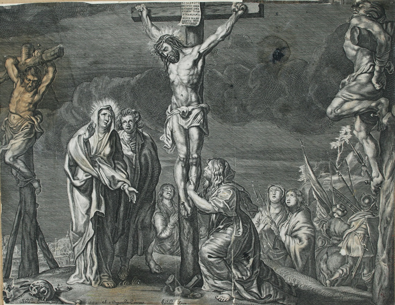 1630-61 Diepenbeeck, Abraham van Conradus, Abraham J. Visscher, Claes Kreuzigung Christi