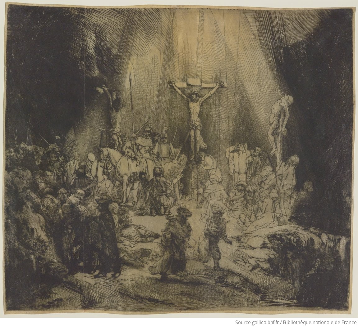 1653 Rembrandt_The_Three_Crosses 1er etat gallica
