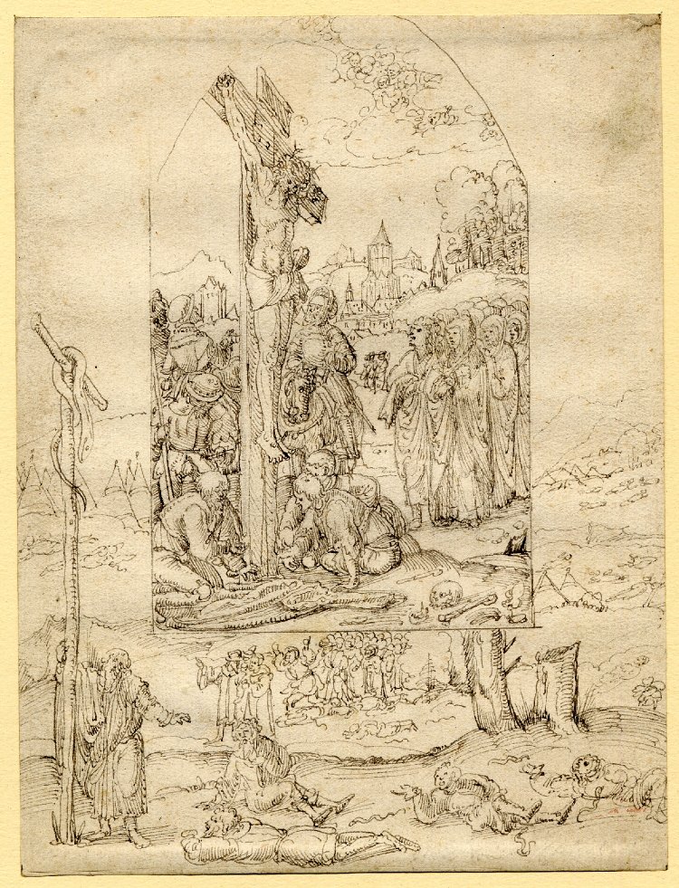 Augustin Hirschvogel Crucifixion vers 1530 British Museum