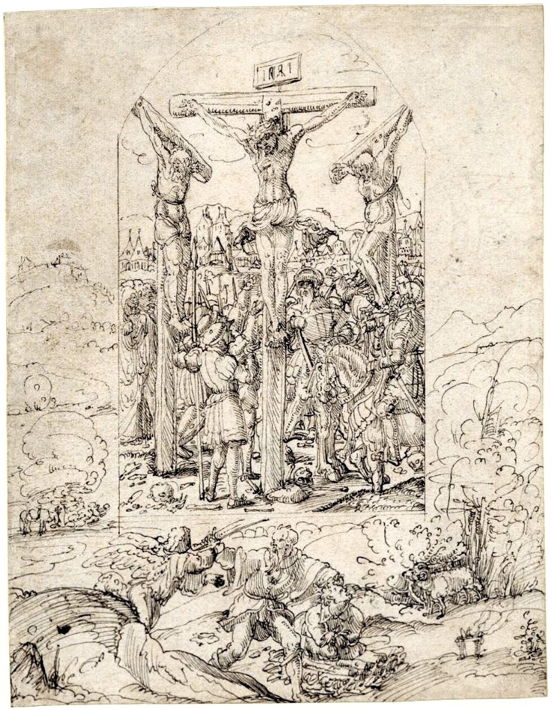 Augustin Hirschvogel, Crucifixion, vers 1533, Bristish Museum