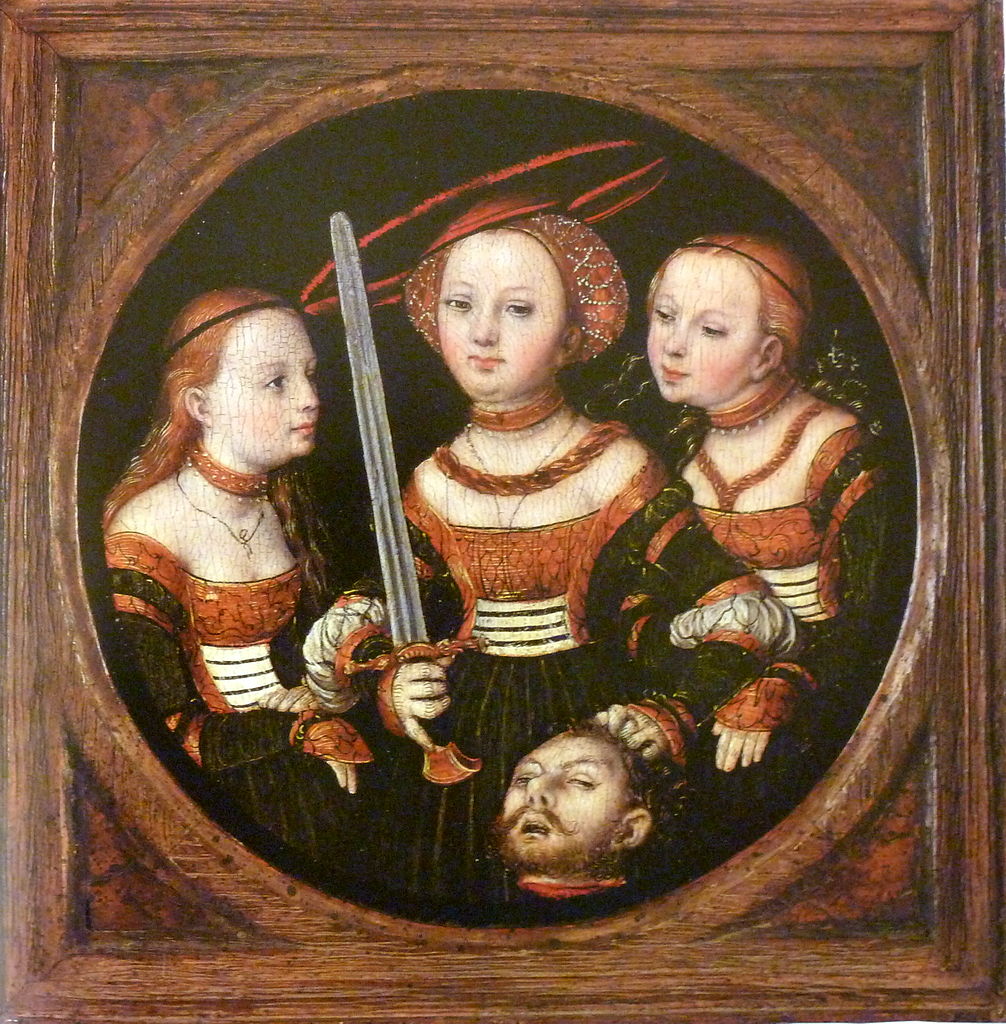 Cranach 1525 Judith et deux servantes Collection Rau Unicef