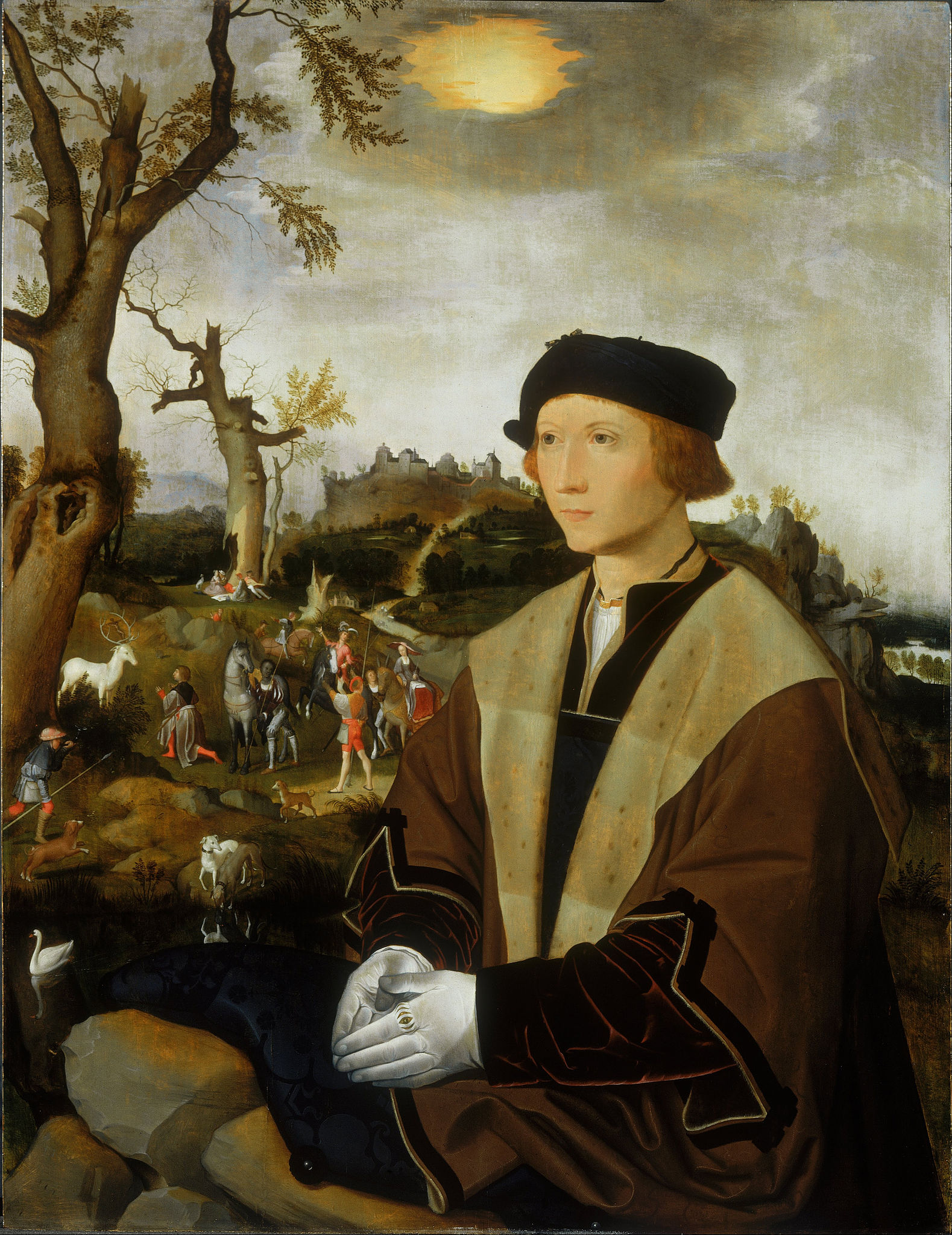 Jan_Mostaert_-_Portrait_of_a_Young_Man_-Walker Art Gallery liverpool 1520 ca