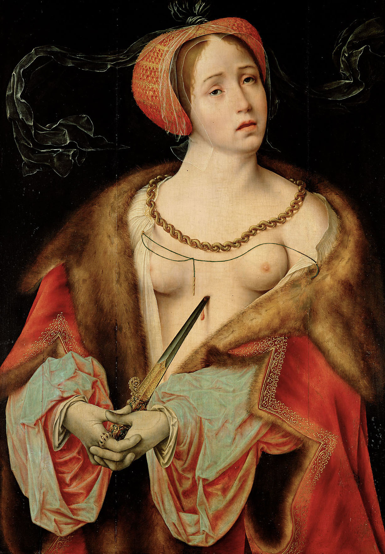 Joos_van_Cleve 1520-25 _mort_lucrece Kunsthistorisches Museum Vienne