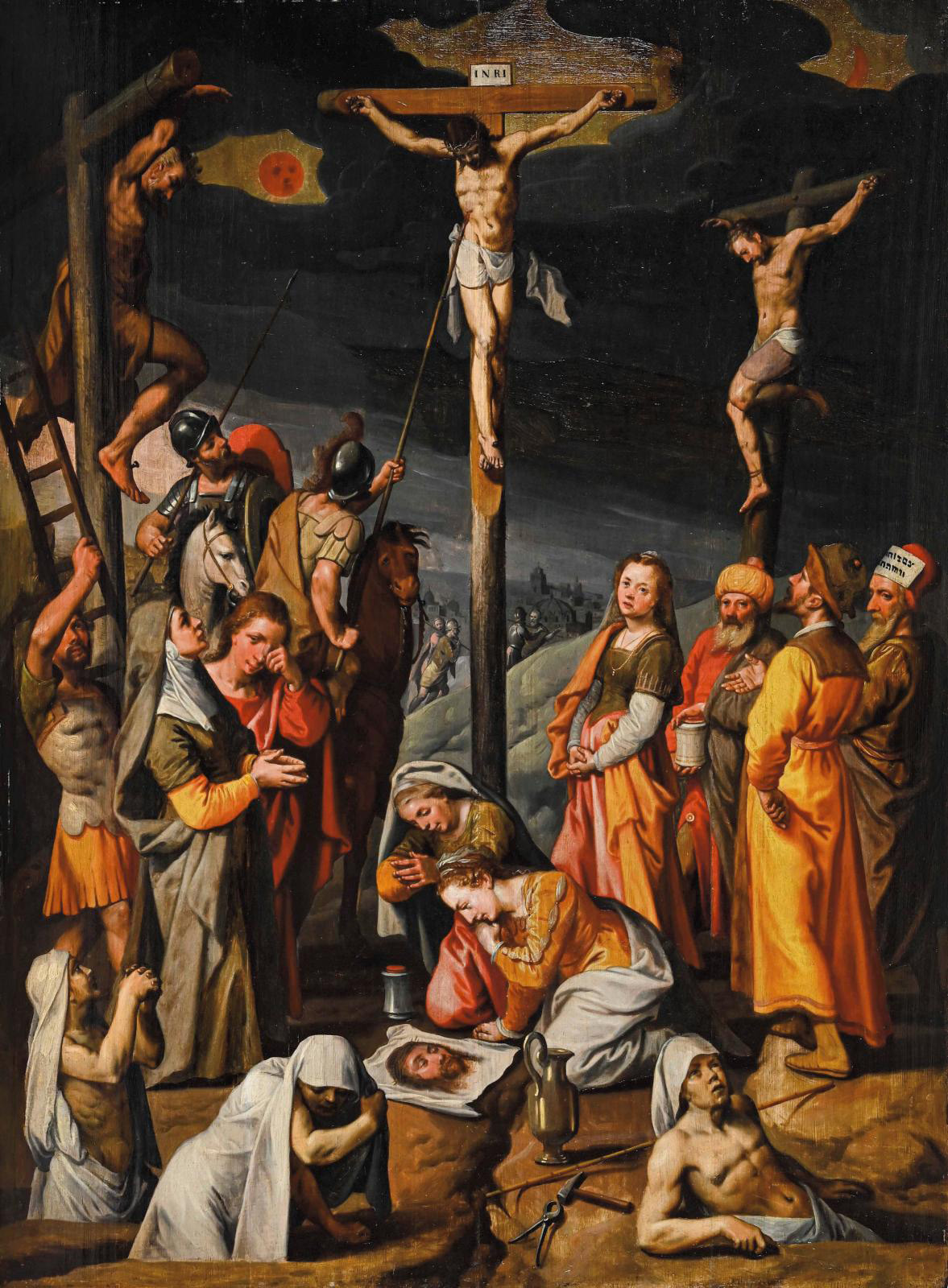 Pieter Aertsen The Crucifixion coll part