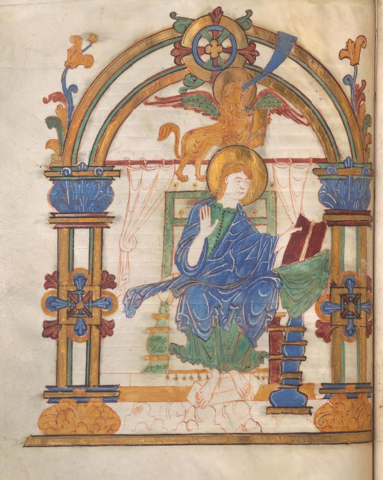 1000-50 Pembroke College MS 301 fol 44v St Marc