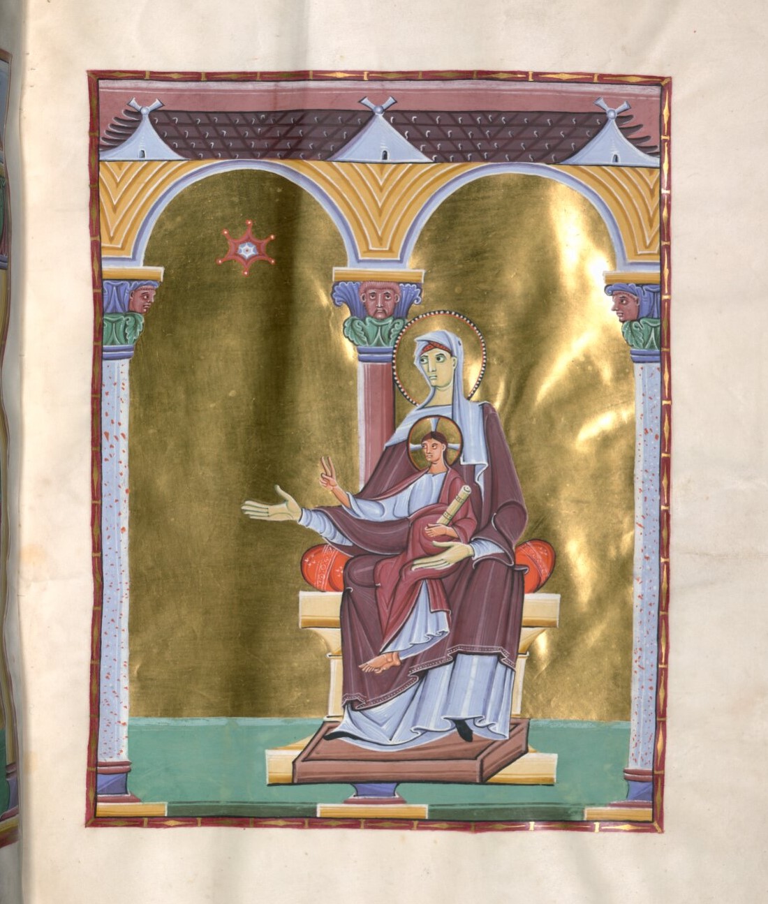 1007-12 Péricopes d'Henri II (Reichenau), Münich BSB Clm 4452 fol 18r